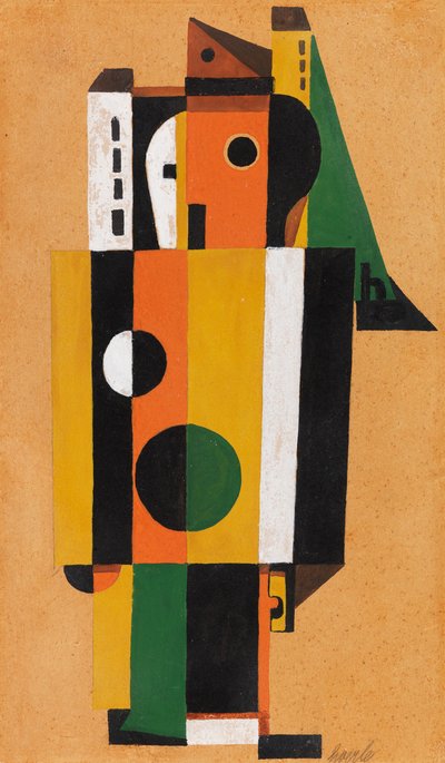 Tapaaminen, 1925. tekijältä Heinrich Hoerle