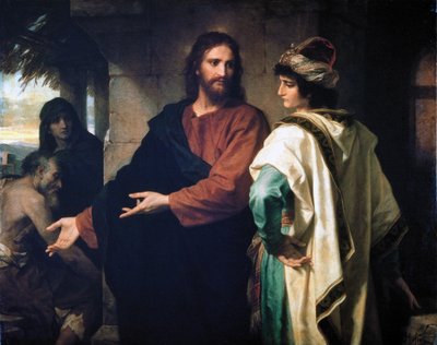 Jeesus ja rikas nuori hallitsija tekijältä Heinrich Karl Hofmann