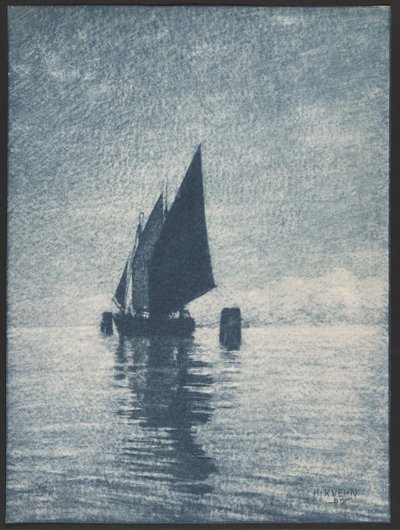 [Kiinnitetty purjevene] tekijältä Heinrich Kuhn