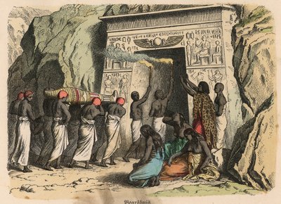 Muinainen Egypti: Muinainen Egypti: rituaaliset hautajaiset tekijältä Heinrich Leutemann