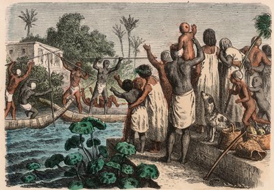 Muinainen Egypti: vesiturnajaiset, 1866 tekijältä Heinrich Leutemann