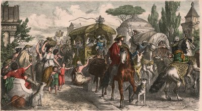 Muinainen Rooma: Via Appia (Appian Way) keisarikunnan aikakaudella tekijältä Heinrich Leutemann