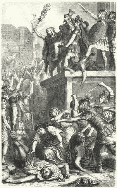 Pretorian-kaartin kapina muinaisessa Roomassa tekijältä Heinrich Leutemann