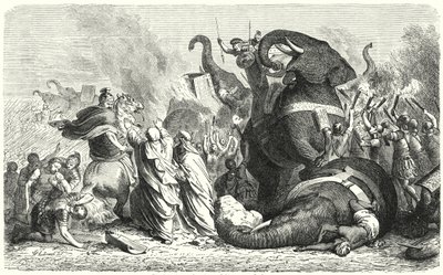 Asculumin taistelu, 279 eKr. (kaiverrus) tekijältä Heinrich Leutemann