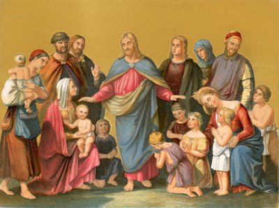 Kristus siunaa lapsia tekijältä Heinrich Maria von Hess