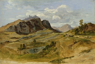 Maisema Civitellassa, 1822 (öljy paperille pahville) tekijältä Heinrich Reinhold