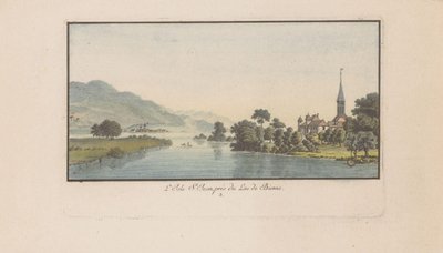 Näkymä St. Petersinselille Bielersee-joella L