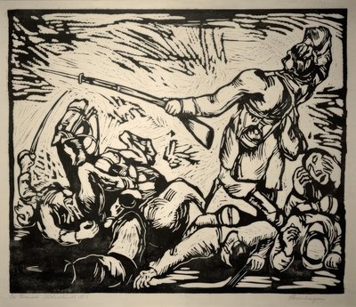 Sotakohtaus tekijältä Heinrich Steinhagen