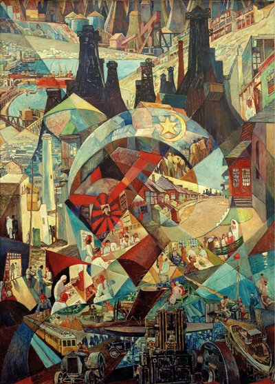 Bakun agitaatiopaneeli, 1927. tekijältä Heinrich Vogeler