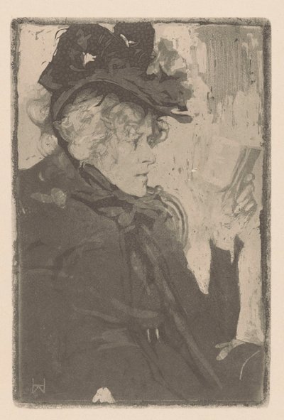 lukeva nainen tekijältä Heinrich Wolff