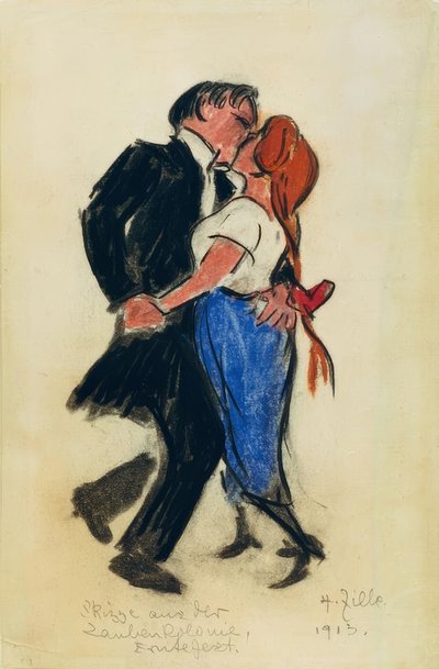 Tanssiva pariskunta tekijältä Heinrich Zille