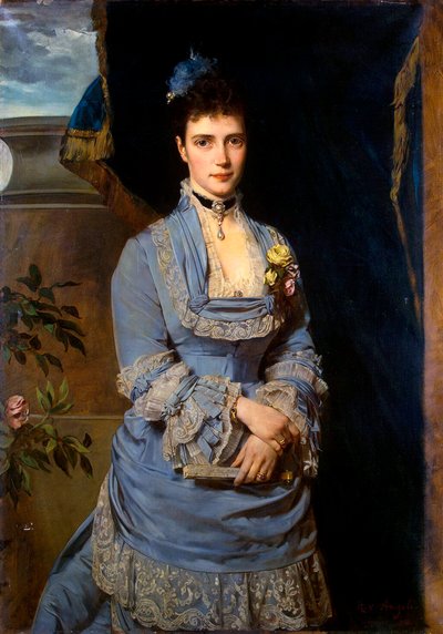Suurherttuatar Maria Fjodorovnan, Tanskan prinsessa Dagmarin muotokuva, 1847-1928, 1874. tekijältä Heinrich von Angeli