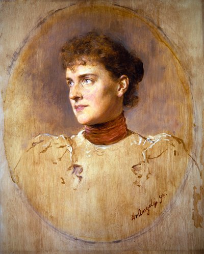 Nuoren naisen muotokuva tekijältä Heinrich von Angeli