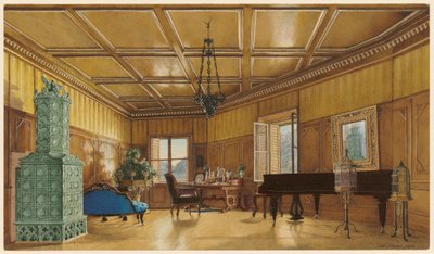 Saksin prinsessan arkkiherttuatar Margareten musiikkihuone Schloss Ambrasissa tekijältä Heinrich von Förster