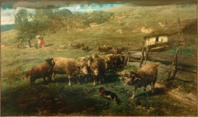 Lampaat portilla tekijältä Heinrich von Zügel