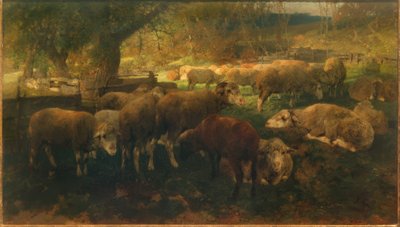 Lampaat puiden alla tekijältä Heinrich von Zügel