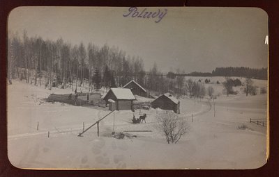 Ensimmäinen maailmansota: "Ukraina vuosina 1914-1916 Saksan armeijan hyökkäyksen aikana. Näkymä lumella (m/w kuva) tekijältä Heldenfriedhof Dsessentniki (attr. to)