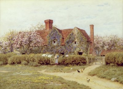 Buckinghamshiren talo Penstreetissä tekijältä Helen Allingham