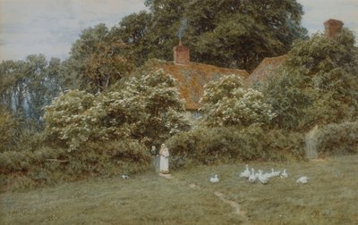 Mökki Farringfordissa, Isle of Wightissa tekijältä Helen Allingham