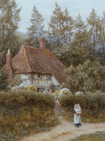 Mökki Haslemeren lähellä tekijältä Helen Allingham