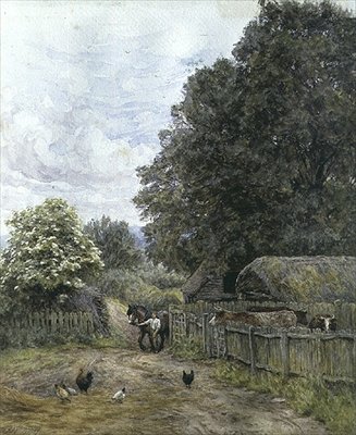 Maatilapiha tekijältä Helen Allingham