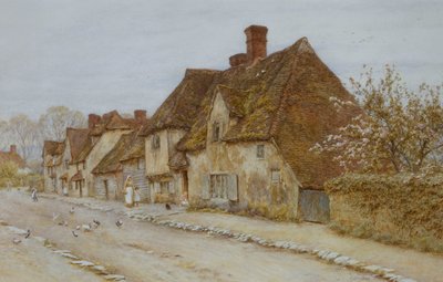 Village Street, Kent tekijältä Helen Allingham