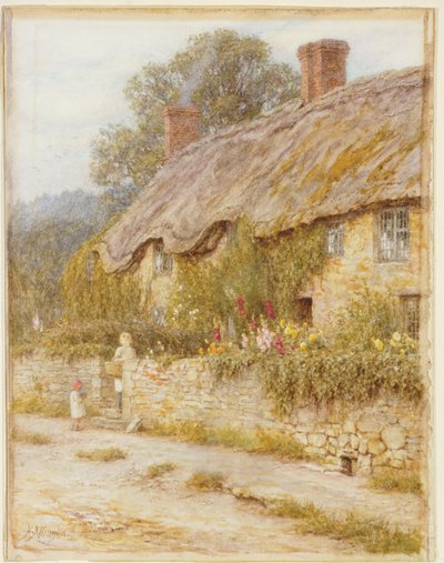 Mökki lähellä Wells, Somerset tekijältä Helen Allingham