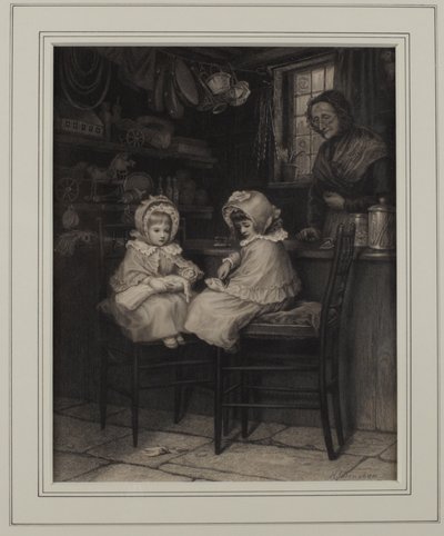 Tasainen silitysrauta irtoamiseen (muste paperille) tekijältä Helen Allingham
