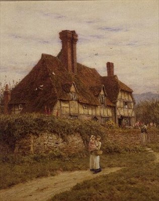 Vanha Surrey-mökki tekijältä Helen Allingham