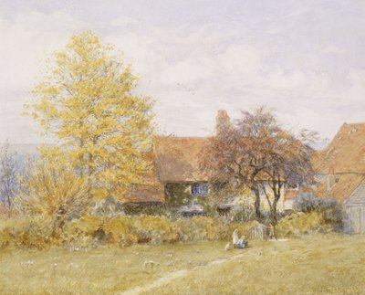 Old Wyldes Farm, Hampstead, tekijältä Helen Allingham