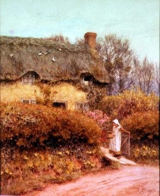 Mökin portti tekijältä Helen Allingham