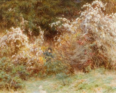 Travellers Joy: A Surrey Hedgerow (wc paperilla) tekijältä Helen Allingham