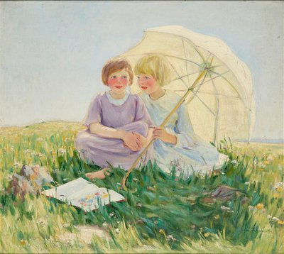 Päivävarjo (öljy kankaalle) tekijältä Helen S. Johnston