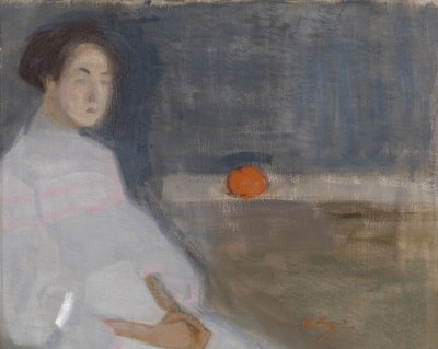 Pukukuva I (Tyttö appelsiinin kanssa, leipurin tytär) tekijältä Helene Schjerfbeck