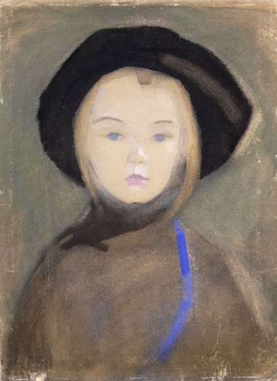 Tyttö sinisellä nauhalla tekijältä Helene Schjerfbeck