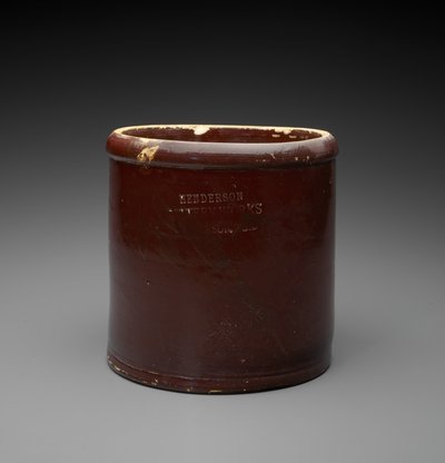 Jar, c. 1890-1894 (liukulasitettu kivitavara) tekijältä Henderson Pottery Works Henderson Pottery Works