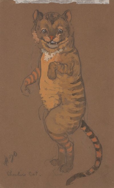 Cheshire Cat (pukusuunnittelu elokuvaan Liisa Ihmemaassa, 1915). tekijältä Henderson, William Penhallow