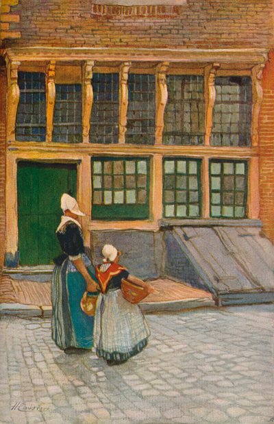 Paluu Marketilta, c1902 tekijältä Hendrick Cassiers