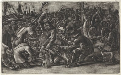 De Witt Brothersin ruumiiden silpominen, 1672 tekijältä Hendrick Danckerts