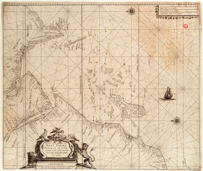 Afrikan, Intian ja Sri Lankan kartta vuodelta 1680 (painettu). tekijältä Hendrick Doncker
