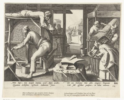 kielen teroitin tekijältä Hendrick Goltzius (attributed to workshop of)