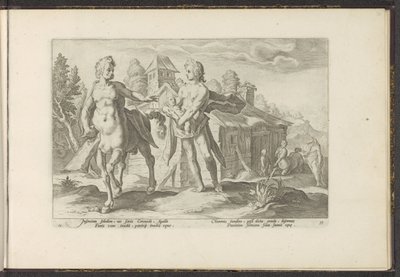Apollo uskoo Asklepiuksen Chironin käsiin Ovid