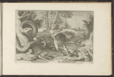 Cadmus tappaa lohikäärmeen Ovid