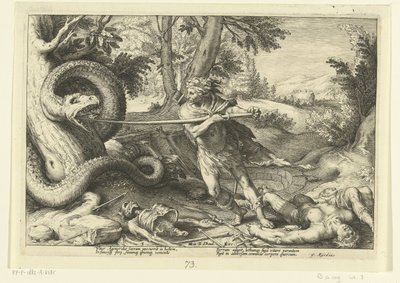 Cadmus tappaa lohikäärmeen Ovid
