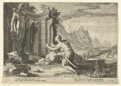 Cadmus kysyy Delphin oraakkelilta, mitä tehdä nyt, kun hän ei ole löytänyt sisartaan Europaa Ovid