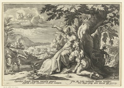 Clymene määrää Phaethonin isänsä, auringonjumalan Ovid