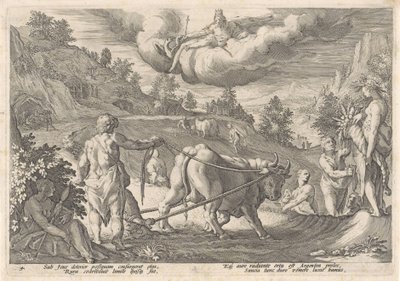 Hopea-aika Metamorphoses of Ovid (sarjan nimi) tekijältä Hendrick Goltzius (workshop of)