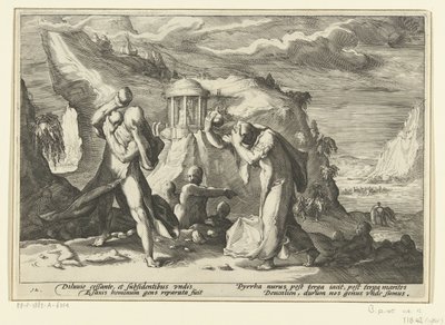 Deucalion ja Pyrrha luovat uuden ihmisrodun Ovid