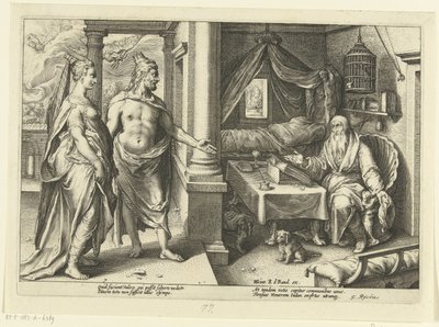Juno ja Jupiter neuvottelevat Tiresiasista Ovid
