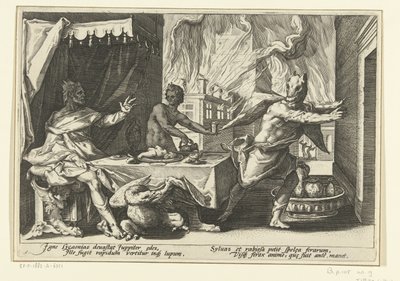Lycaon muuttuu sudeksi Ovid